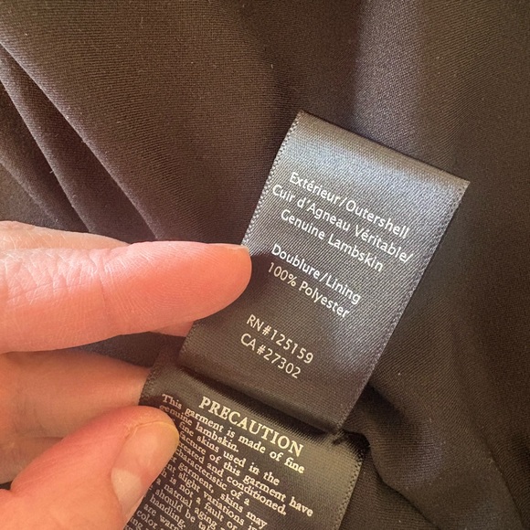 Women's Black Leather Jacket - Picture 6 of 6